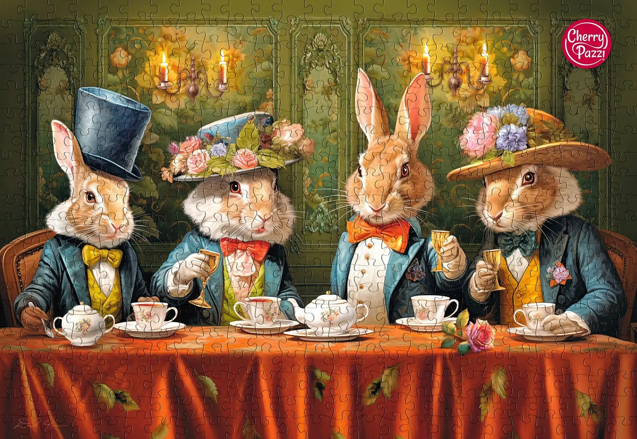 Funny Bunny Party Puzzel 500 Stukjes - Image 3