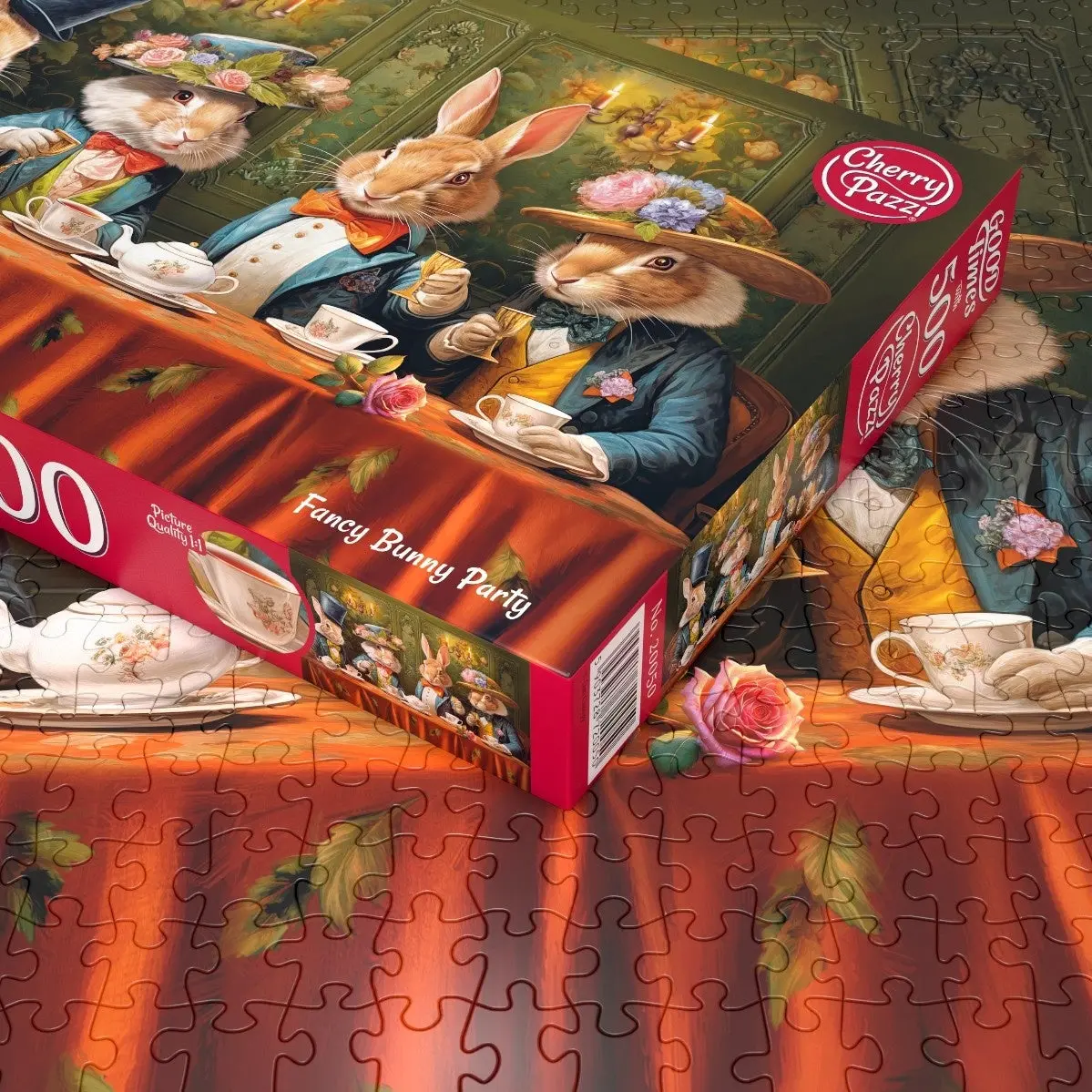 Funny Bunny Party Puzzel 500 Stukjes - Image 6