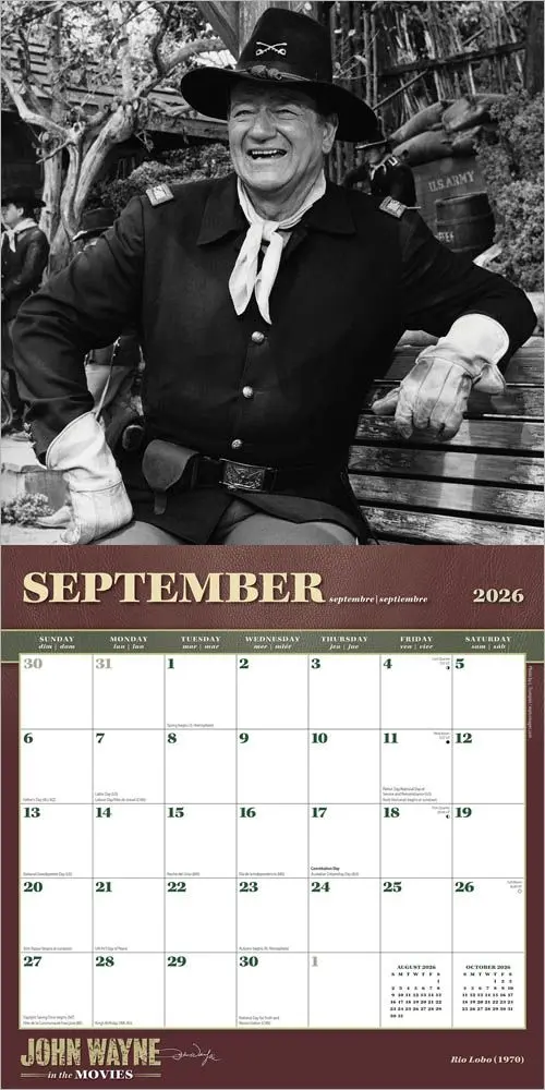 John Wayne Kalender 2026 Movies - Image 4