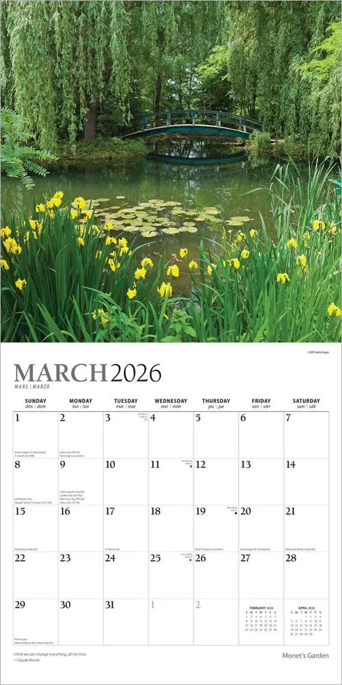 Monet's Tuin Kalender 2026 - Image 3