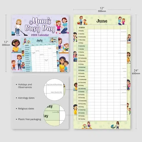Mum's Busy Day Kalender 2026 - Image 3
