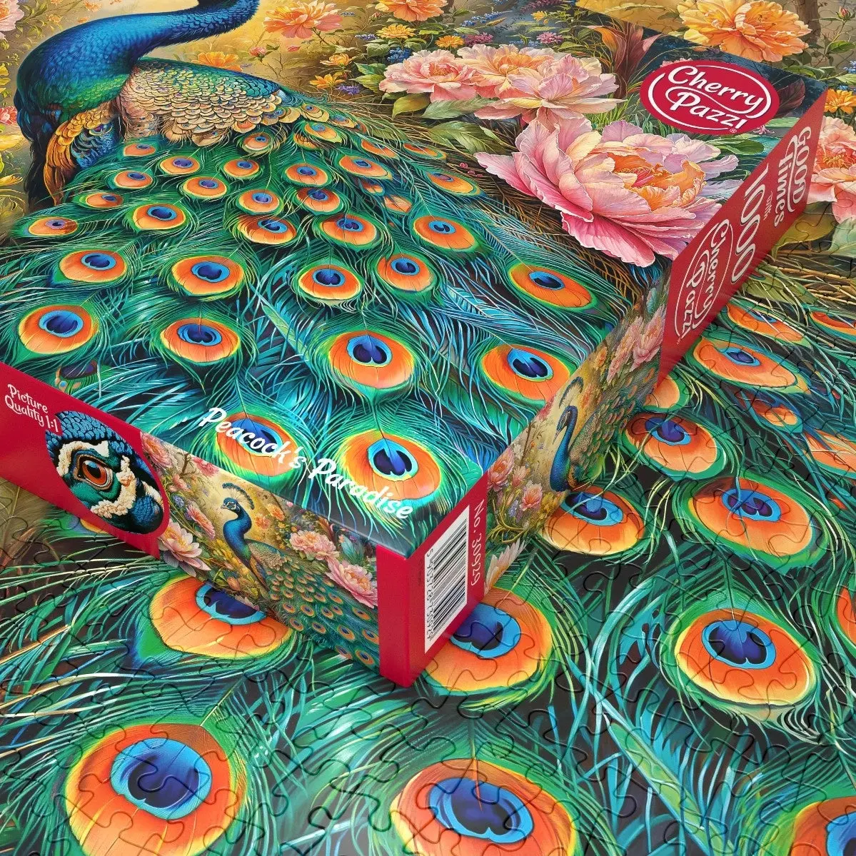 Peacock’s Paradise Puzzel 1000 Stukjes - Image 5