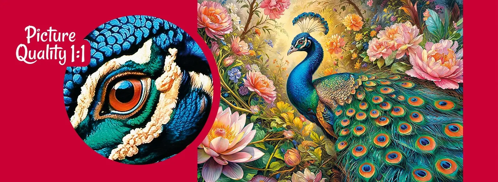 Peacock’s Paradise Puzzel 1000 Stukjes - Image 6