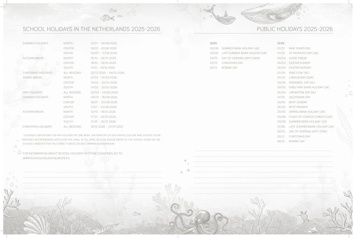 Pimpelmees Family Planner 18 maanden 2025-2026 Warm nude - Image 3