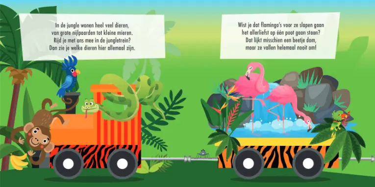Puzzeltrein en Voorleesboek Jungle - Image 3