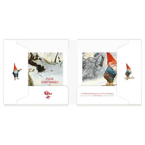 Rien Poortvliet Kerstkaarten Kerstgroet 10 Stuks - Image 3