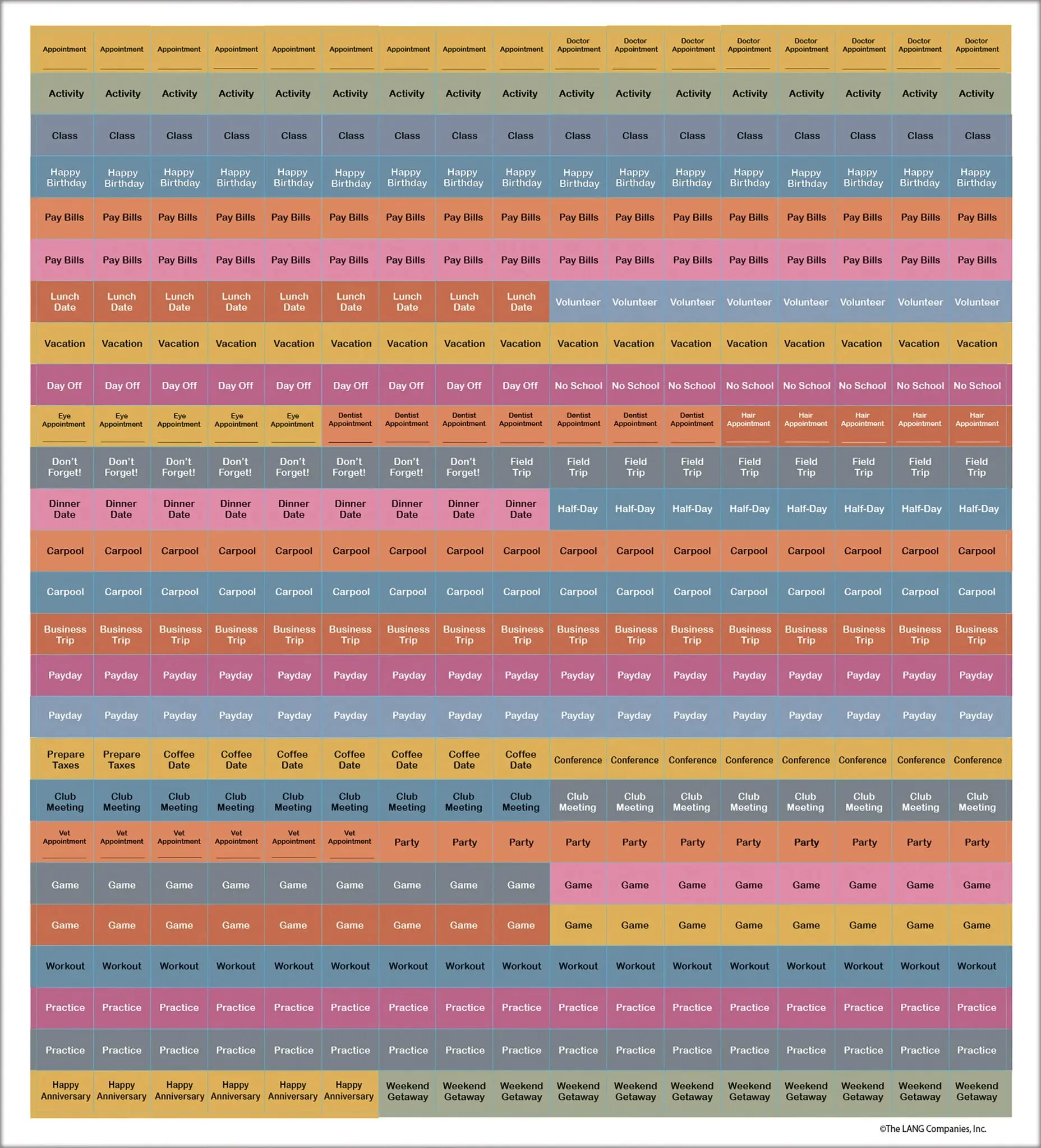 Watercolor Plan-It Wall Kalender (August 2025 - December 2026) - Image 5