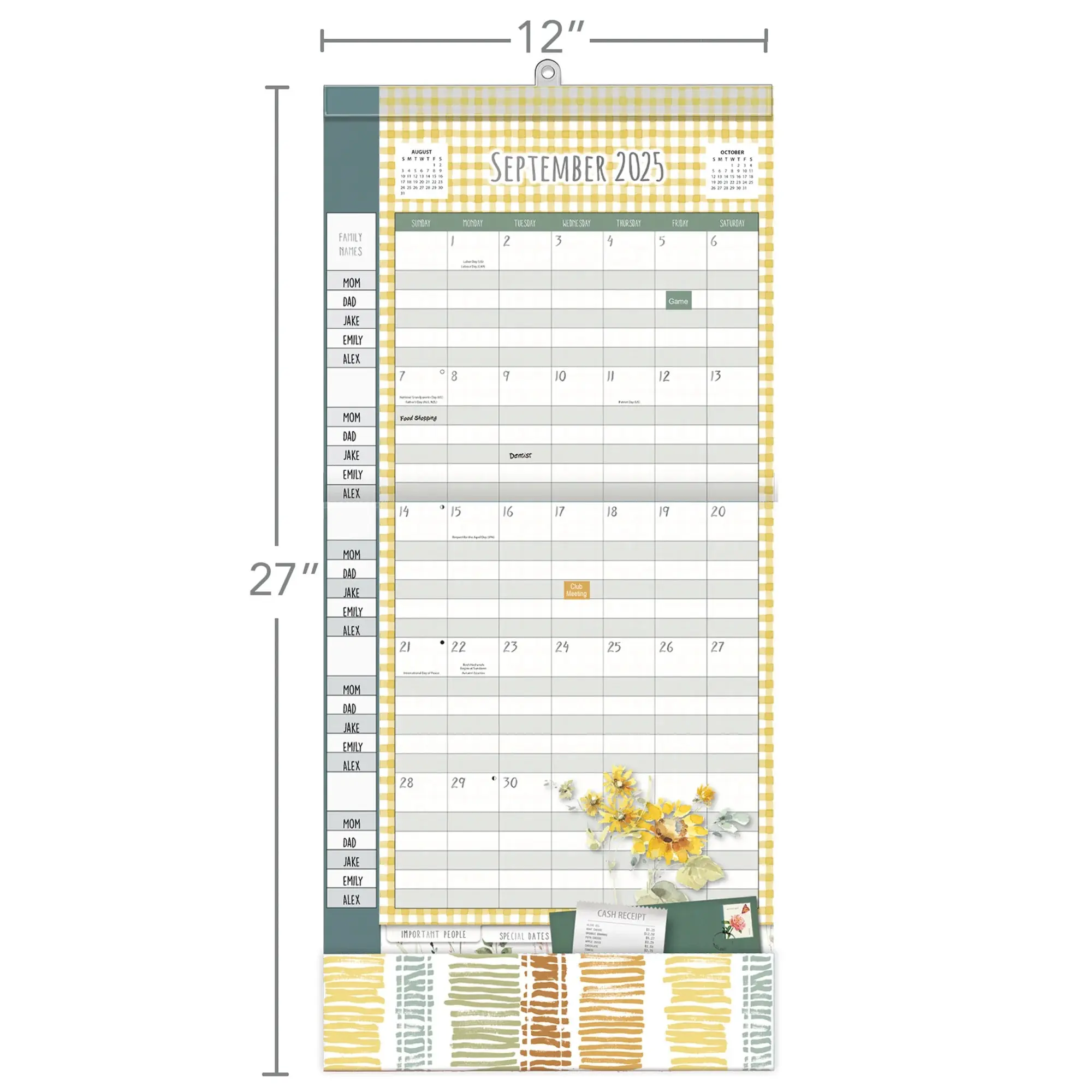 Watercolor Plan-It Wall Kalender (August 2025 - December 2026) - Image 7